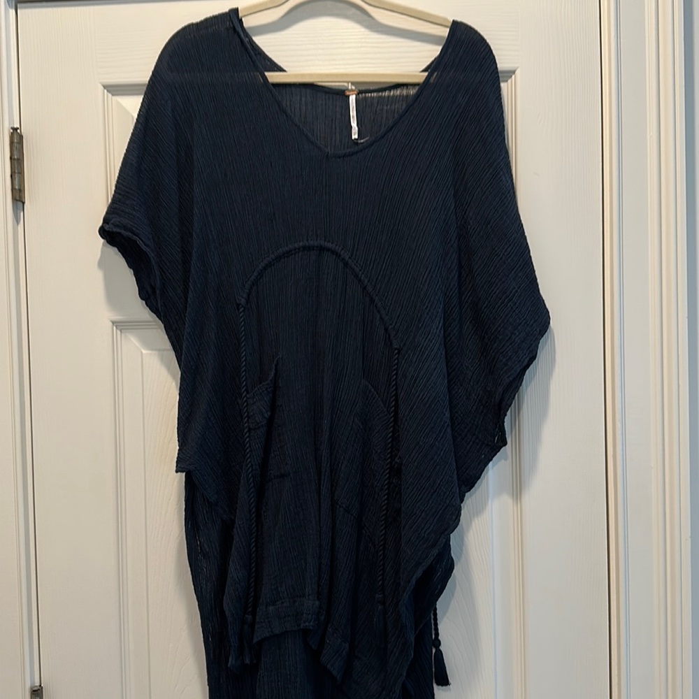 Free people tunic/cover up with rope tie